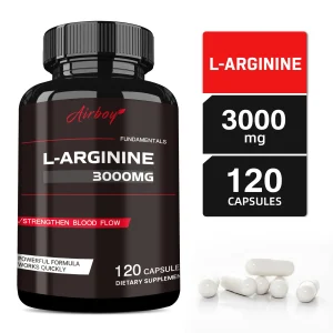 L-Arginine Capsules - Enhance Men's Energy, Muscle Mass, Endurance & Blood Flow