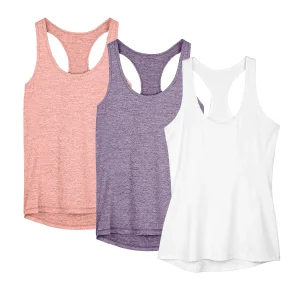 3 Pcs Women Sport tank Tops Loose Yoga Tops