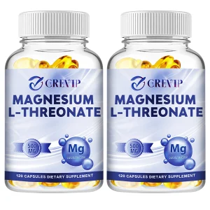Magnesium L-Threonate Supplement - Supports Quality of Sleep, Focus, Memory & Learning - 120 Capsules