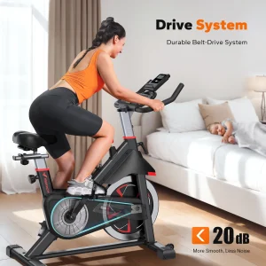 MERACH Exercise Bike S38 Indoor Cycling Magnetic Resistance 300lbs Capacity Comfortable Seat
