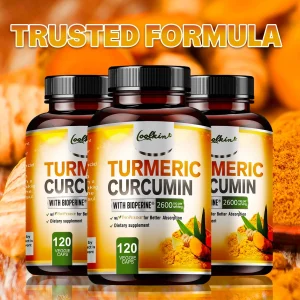 Turmeric Curcumin - 95% Curcumin & Bioperine - Highly Absorbable - 120 Capsules