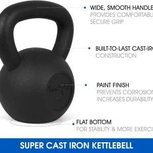 Kettlebell Cast Iron Sets 5  10  15  20 - 25-30 lbs