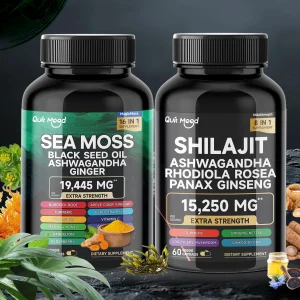 Sea Moss and shilajit Bundle 120 capsules